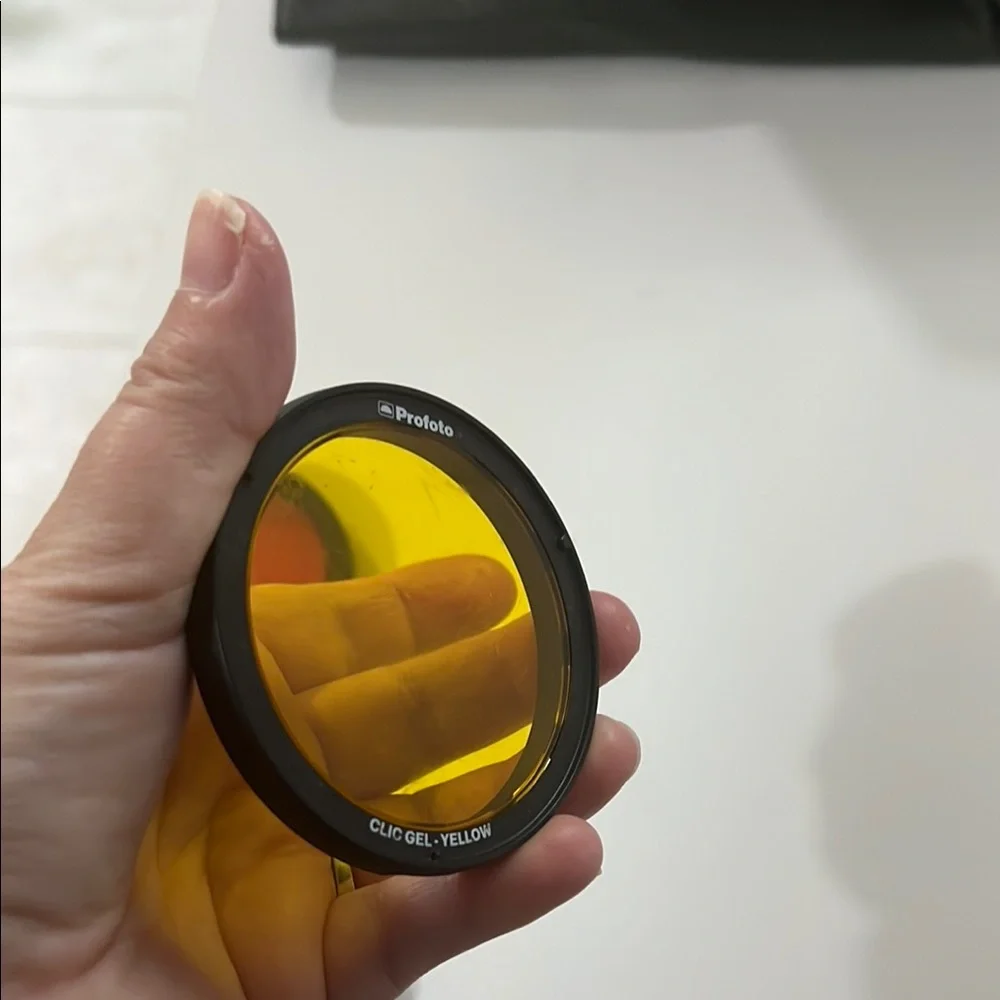Used Profoto ocf Color Gel Filter Set - Pink, Blue, Yellow